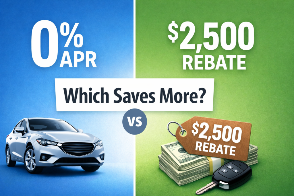 0% APR vs Cash Rebate