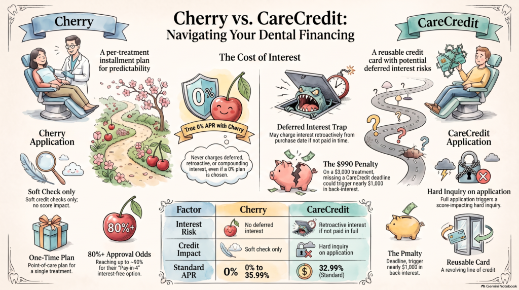 Cherry vs CareCredit dental financing