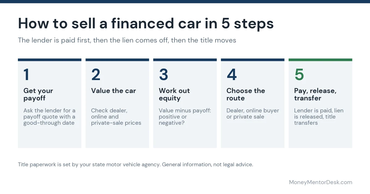 Can you sell a financed car: the 5 steps from payoff quote to lien release and title transfer